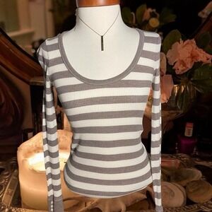 American Eagle Baby Doll Stripped Long Sleeve